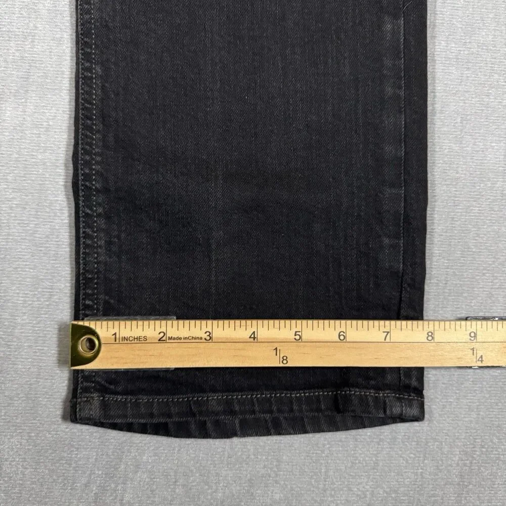 Diesel Waykee Jeans Mens 32x32 Black Regular Straight Button Fly Stretch Denim
